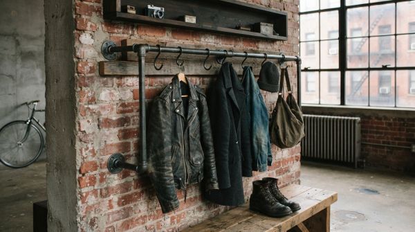 Le style industriel à travers le porte manteau moderne