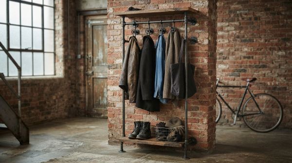 Le style industriel à travers le porte manteau moderne